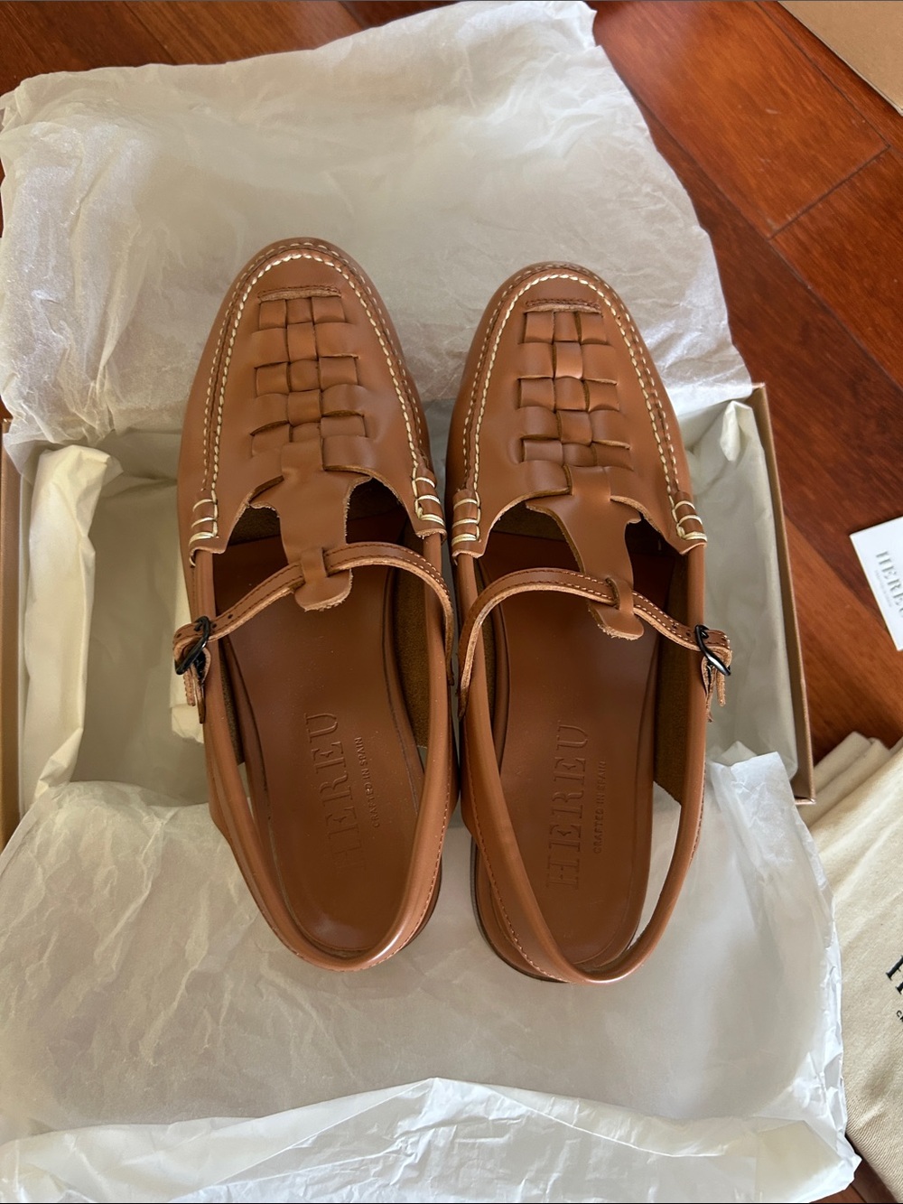 Hereu Roqueta Slingback T-bar loafer